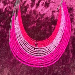 JCPenney Pink Beaded Necklace